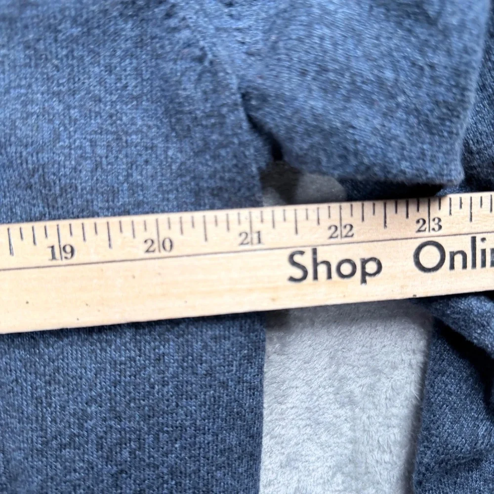 Banana Republic‎ Sweater Mens XL Blue V-Neck Premium Luxe Yarn Silk Cashmere